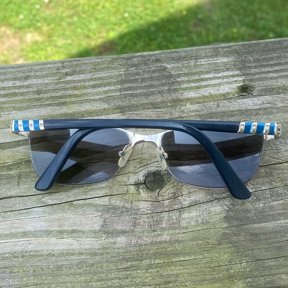 Liz Claiborne metallic teal half rim glasses frames L615 0DA4 - Picture 6 of 13